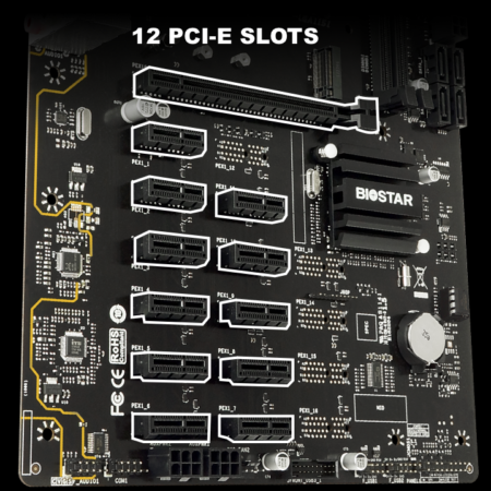 Motherboard BIOSTAR TB360 12 slots 12 gpu