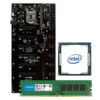 Combo Minería Motherboard Biostar TB360 BTC D+ + Procesador Intel Celeron G4930 + Memoria RAM Crucial DDR4 8GB 2666mhz